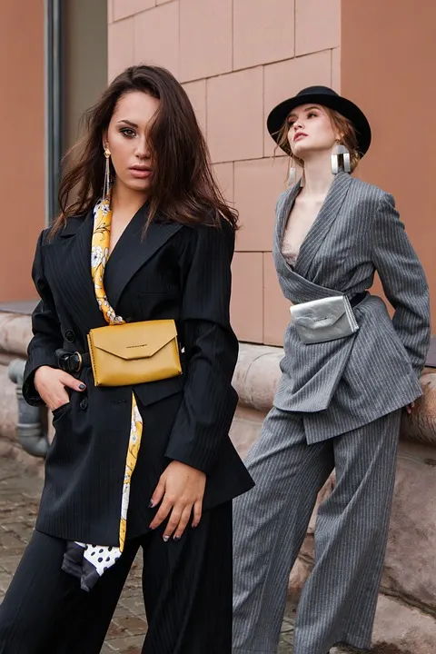 Black and Grey Blazer Fashion